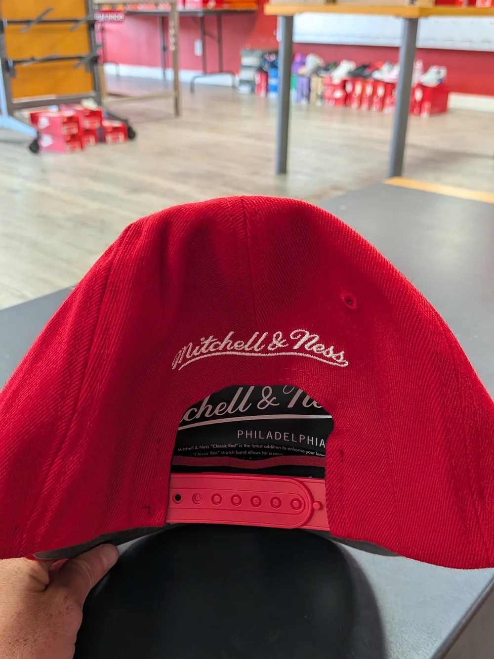 Mitchell & Ness Chicago Bulls Classic Red Hat with Embroidered Logo